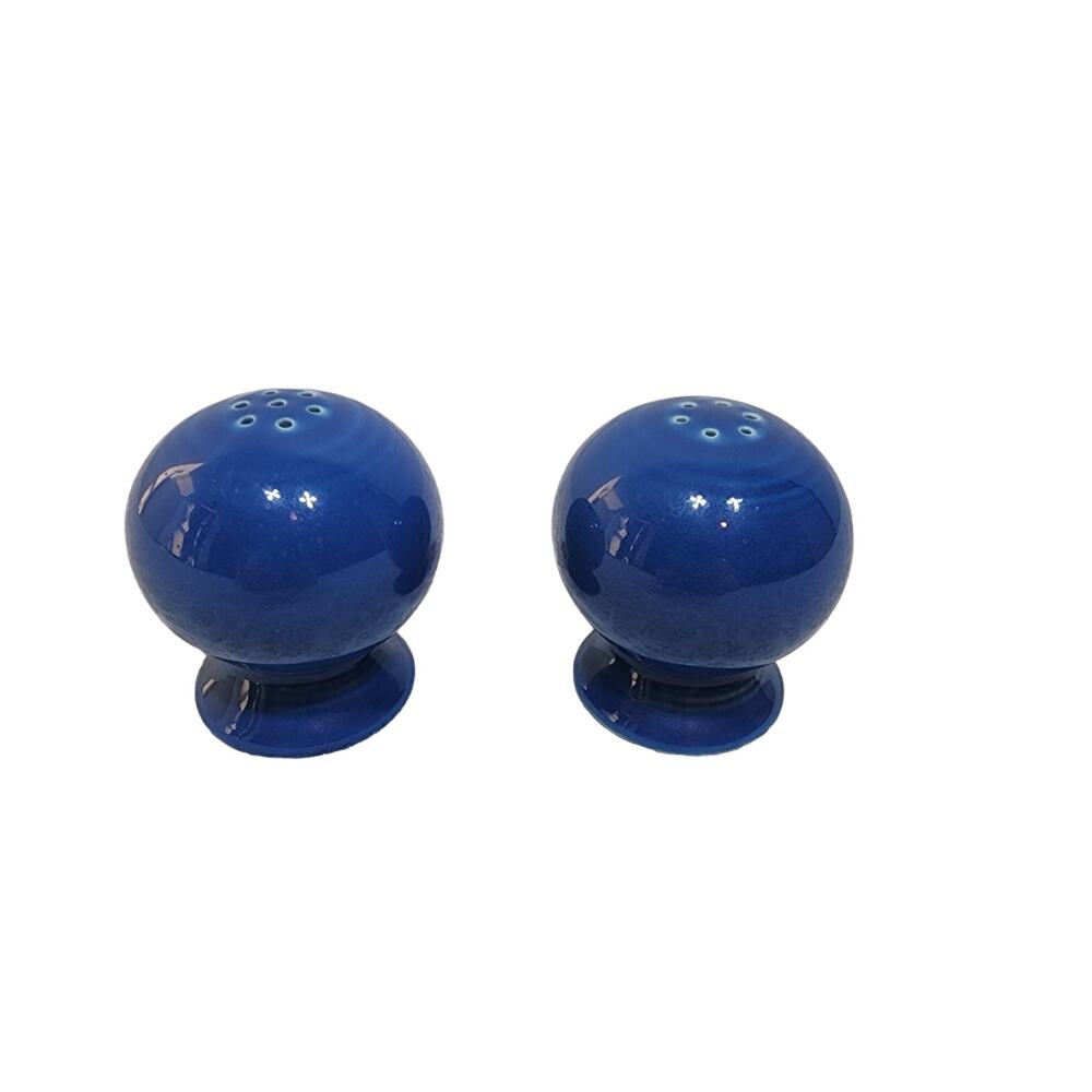 Vintage Fiestaware Cobalt Blue Salt & Pepper Skakers